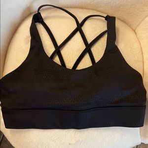 Black Zyia strappy racerback sports bra